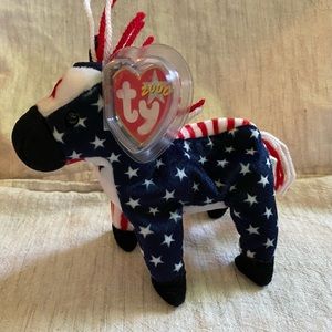 Ty 2000 “Lefty” Donkey with Tag Error **